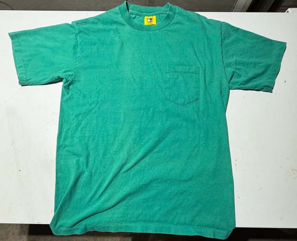 Vintage Duck Head Pocket T-Shirt Size L Green Made in USA